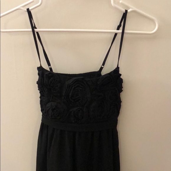 Black Floral Babydoll Dress - Picture 3 of 6